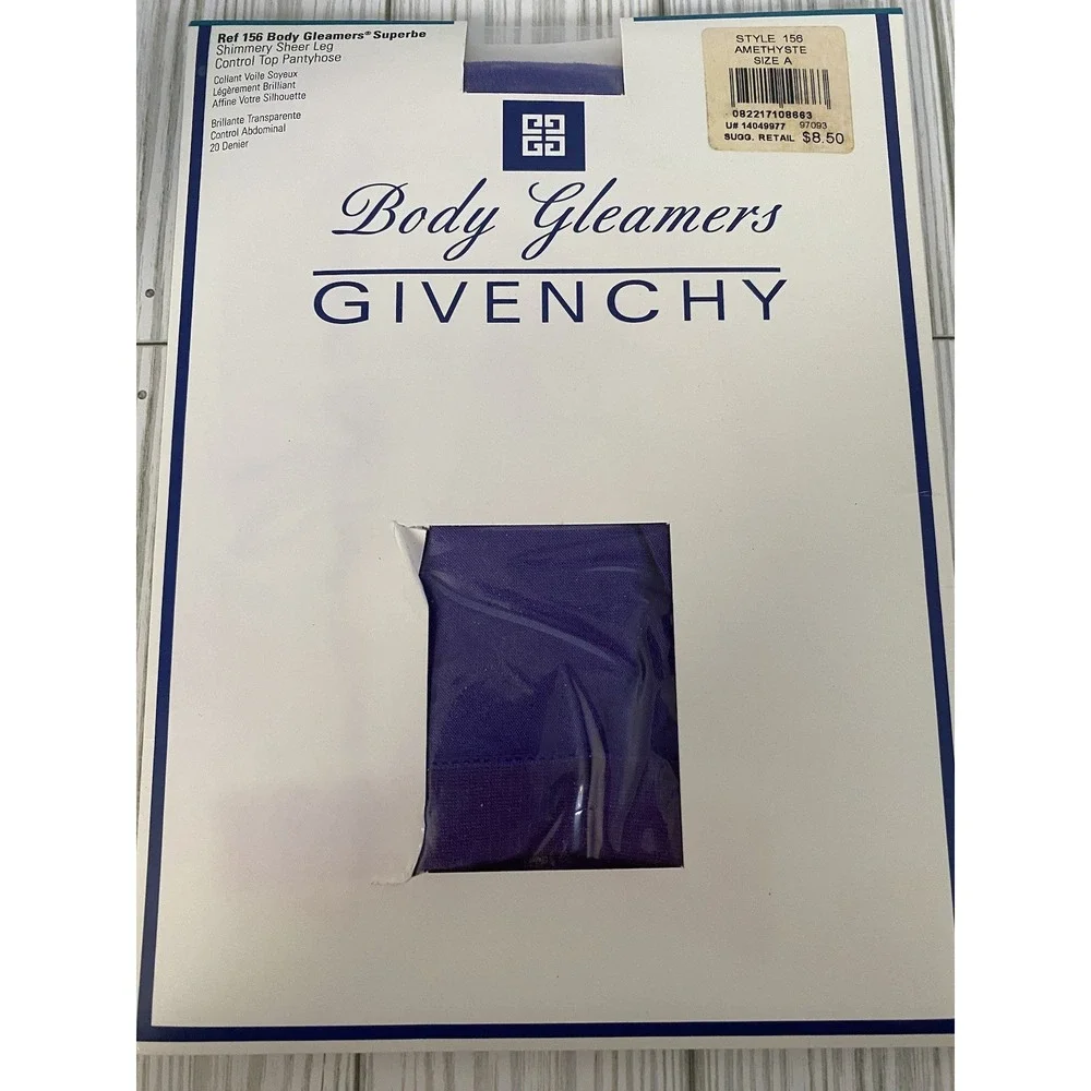 Givenchy Body Gleamers Superbe Shimmery Pantyhose Amethyst Size A 20 Denier